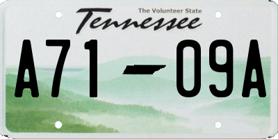 TN license plate A7109A