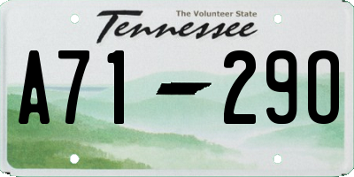 TN license plate A7129O