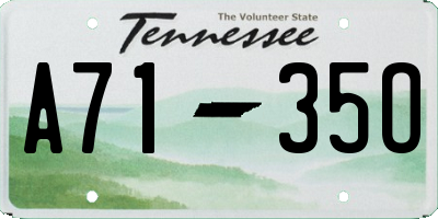 TN license plate A7135O