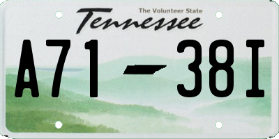 TN license plate A7138I