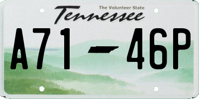 TN license plate A7146P