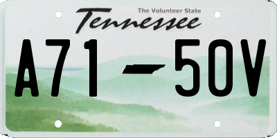 TN license plate A7150V