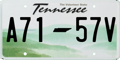 TN license plate A7157V