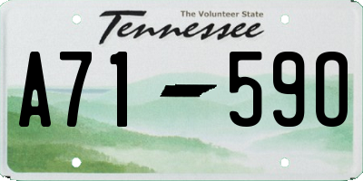 TN license plate A7159O