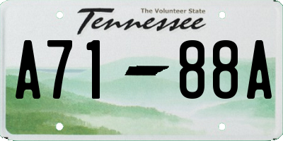 TN license plate A7188A