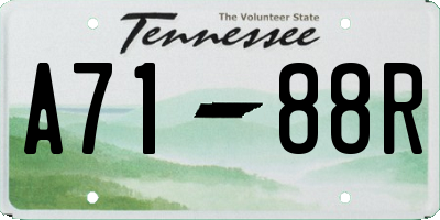 TN license plate A7188R