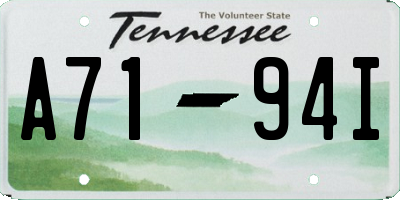 TN license plate A7194I