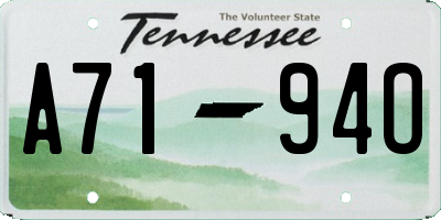 TN license plate A7194O