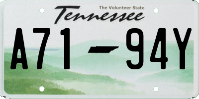 TN license plate A7194Y