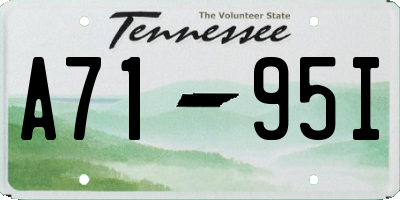 TN license plate A7195I