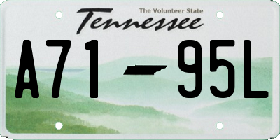 TN license plate A7195L