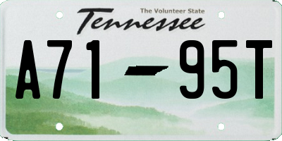 TN license plate A7195T