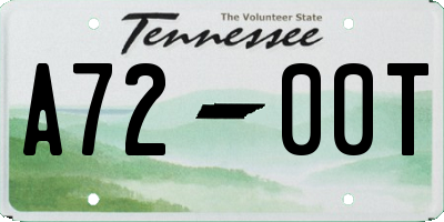 TN license plate A7200T