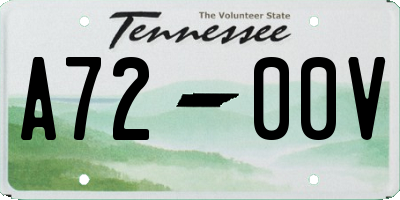TN license plate A7200V