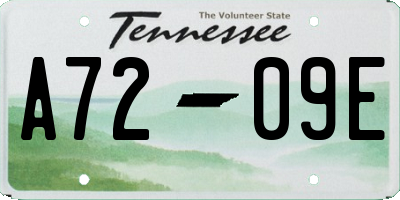 TN license plate A7209E