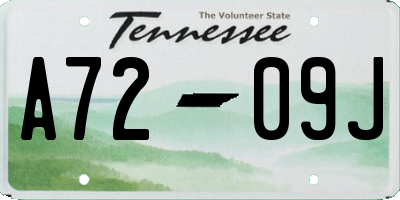 TN license plate A7209J