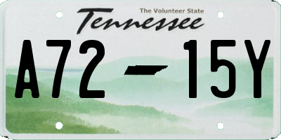 TN license plate A7215Y