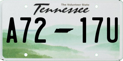 TN license plate A7217U