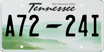 TN license plate A7224I