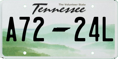TN license plate A7224L