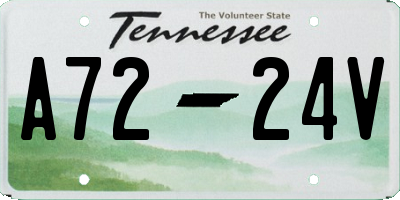 TN license plate A7224V