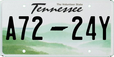 TN license plate A7224Y