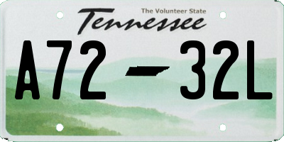 TN license plate A7232L
