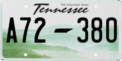 TN license plate A7238O