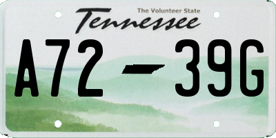 TN license plate A7239G