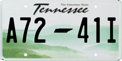 TN license plate A7241I