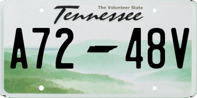 TN license plate A7248V