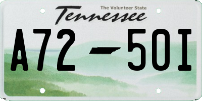 TN license plate A7250I