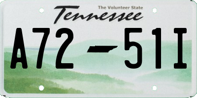 TN license plate A7251I