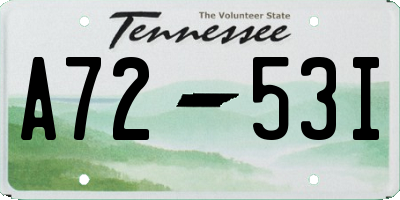 TN license plate A7253I