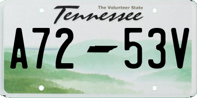 TN license plate A7253V