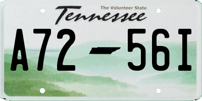 TN license plate A7256I