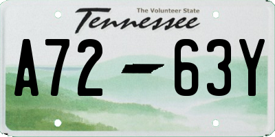 TN license plate A7263Y