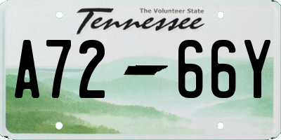 TN license plate A7266Y