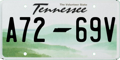 TN license plate A7269V
