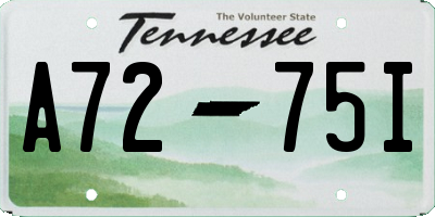 TN license plate A7275I