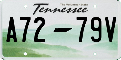 TN license plate A7279V