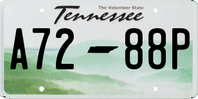 TN license plate A7288P