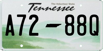 TN license plate A7288Q