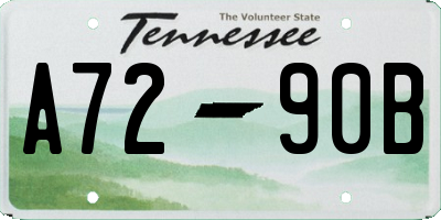 TN license plate A7290B