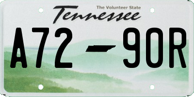 TN license plate A7290R
