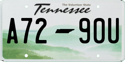 TN license plate A7290U