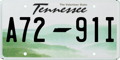 TN license plate A7291I