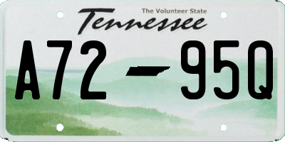 TN license plate A7295Q