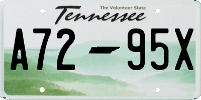 TN license plate A7295X