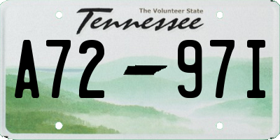 TN license plate A7297I